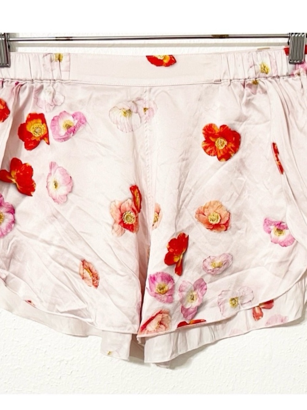 lunya Pink Floral Satin Pajama Set
